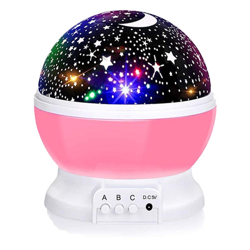 Borelor Star Night Light for Kids, 12 Color Changing Lights Modes with USB Cable, 360Â°Rotating Moon Star Projector Desk Lamp for Bedroom Party Decor & Girls Birthday Gift - Image 1
